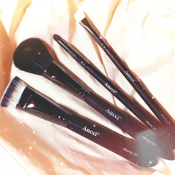 メイクブラシ専門店Anccibrush(アンシブラシ)「チーク&シェーディングブラシ Ebony03」の画像